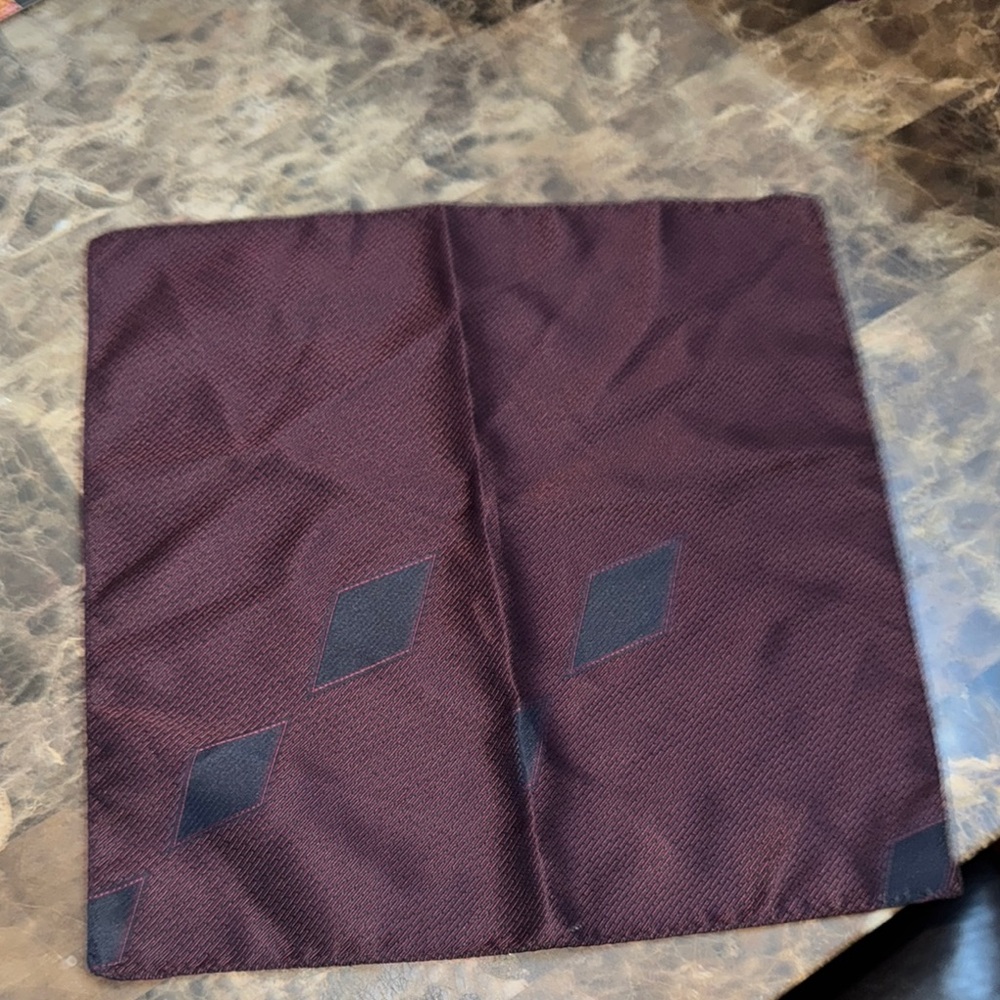 Elegant Burgundy Pocket Square